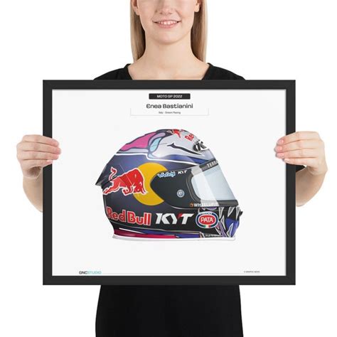 Motogp 2022 Enea Bastianini Helmet Framed Poster - Etsy