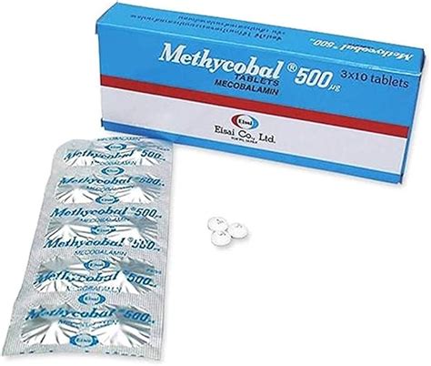 Methycobal 500 Mcg Tablets Mecobalamin Packing 3 × 10s Product Of Eisai Japan Effective For