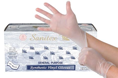 1st Ayd Corporation Vinyl Gloves Powder Free Clear Multiple Sizes