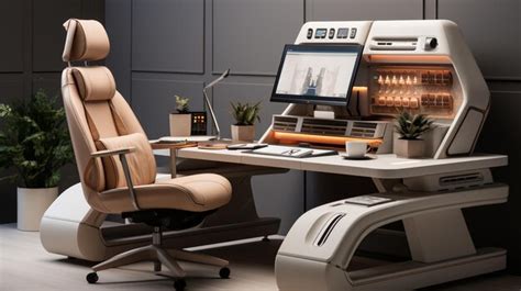 Premium AI Image | Ergonomic Office Setup