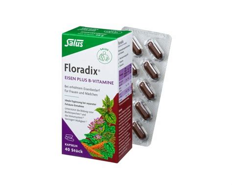 Salus Floradix Eisen Plus B Vitamine 40 Kapseln Von Vitalia Ansehen