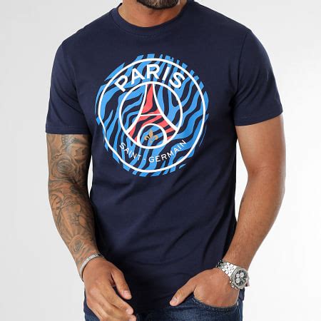 PSG Tee Shirt Big Logo Bleu Marine LaBoutiqueOfficielle