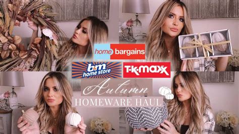 Huge Autumn Homeware Haul Home Bargains B M Tkmaxx Fall Decor