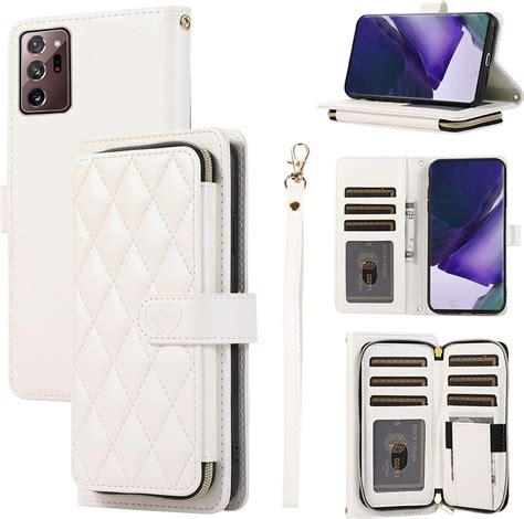 Furiet Wallet Case For Samsung Galaxy Note 20 Ultra 5g With Wrist Strap 9 Card