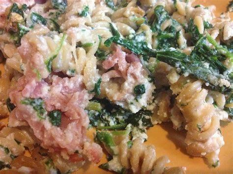 A Happy And Healthy Whirlwind Of A Life Baked Pasta With Spinach Ricotta And Prosciutto