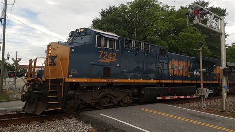 CSXT 7242 Leads CSX Train M582 Southbound On The Abbeville Subdivision