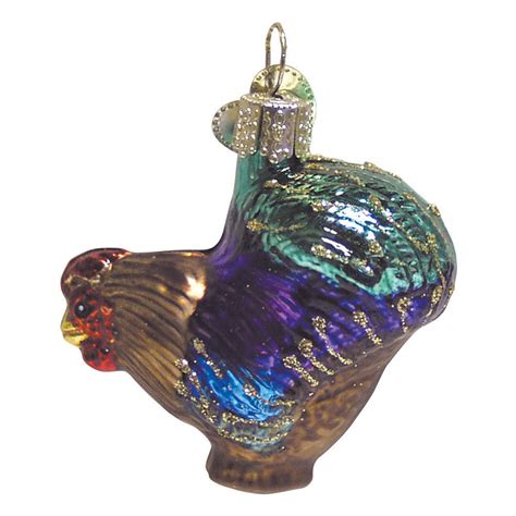 Old World Christmas Rooster Muticolor No Box By Old World Christmas Newer Replacements Ltd