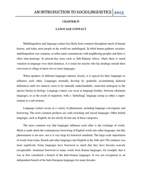 Introduction To Sociolinguistics | PDF | Sociolinguistics | Linguistics 