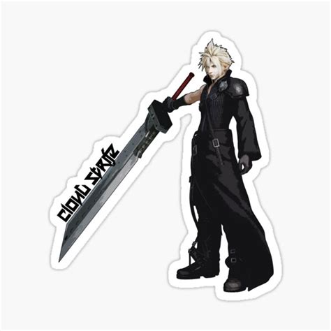 Final Fantasy 7 Remake Cloud Strife Sticker By Miroteiempire Redbubble