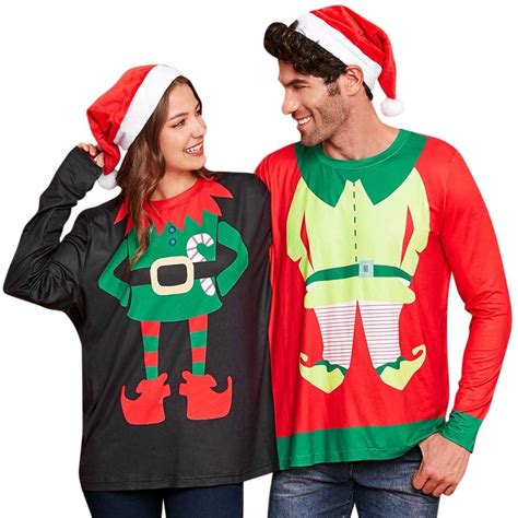 Two Person Ugly Christmas Sweatshirt Ugly Christmas Sweaters For