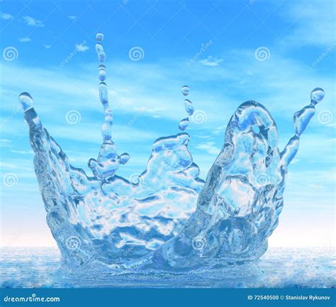 Spritzen Des Wassers Stock Abbildung Illustration Von Fl Ssigkeit