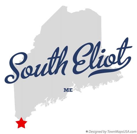 Map of South Eliot, ME, Maine