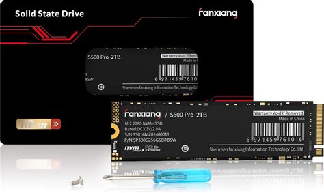Fanxiang S500 Pro 2TB NVMe SSD M.2 2280 PCIe Gen3x4 3500MB/s TLC 3D ...