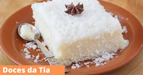 Receita De Bolo De Tapioca Com Coco Tradicional Doce Brasileiro