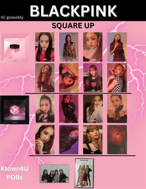 Blackpink S Square Up Album Cover With Pictures Of The Members And