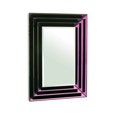 Purple Mirrored Bevelled Frame Mirror - MIRRORS | Eclectic Niche