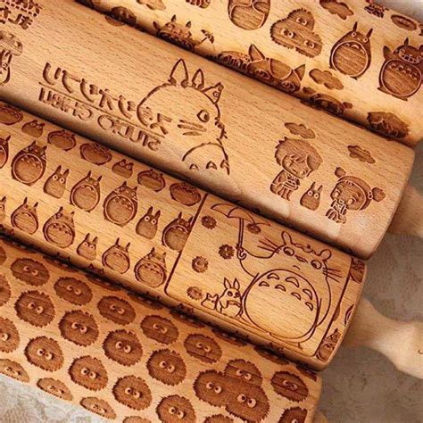 Totoro Rolling Pins Shut Up And Take My Yen Totoro Engraved