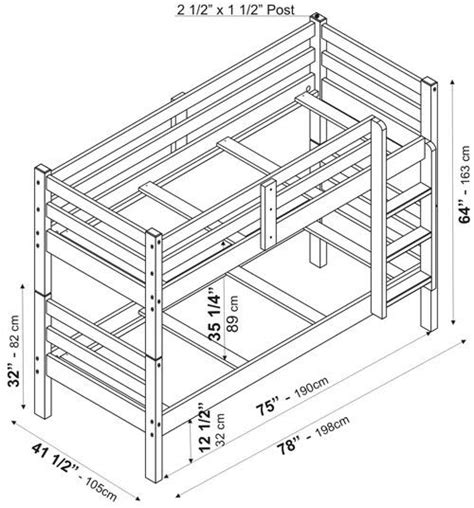 Standard Bunk Bed Dimensions Roole