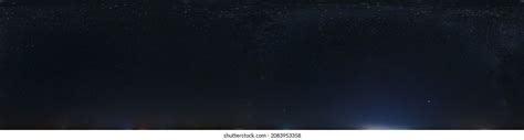 Night Panorama Firmament Stars Milky Way Stock Photo 2083953358 ...