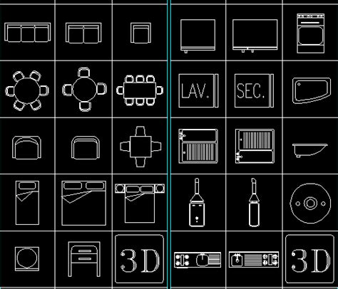 Planos De Muebles Varios En Dwg Autocad Muebles Varios Muebles Equipamiento En Planospara