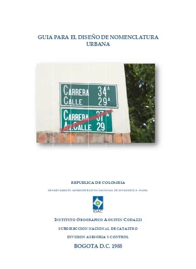 Guia Para El Diseño De Nomenclatura Urbana