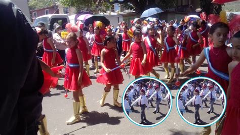 Alumnos De La Escuela E Instituto Jos Cecilio Del Valle Desfilan Este