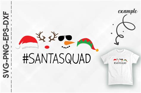 Santa Squad Reindeer Snowman Elf Xmas By Utenbaw Thehungryjpeg