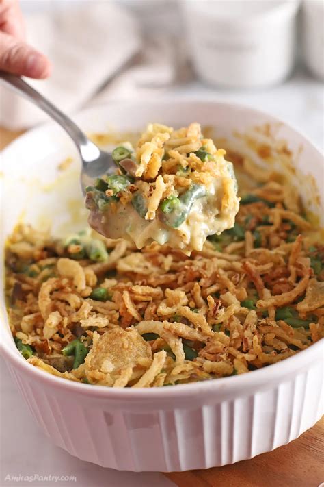 Green Bean Casserole With Cream Of Chicken Amira S Pantry