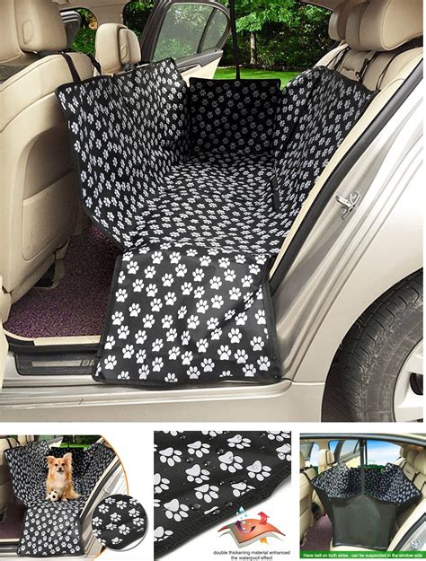 Pet Safety Cover Mat for Car Rear Back Seat Cover Waterproof Dog Mat Cushion Protector Dog ...