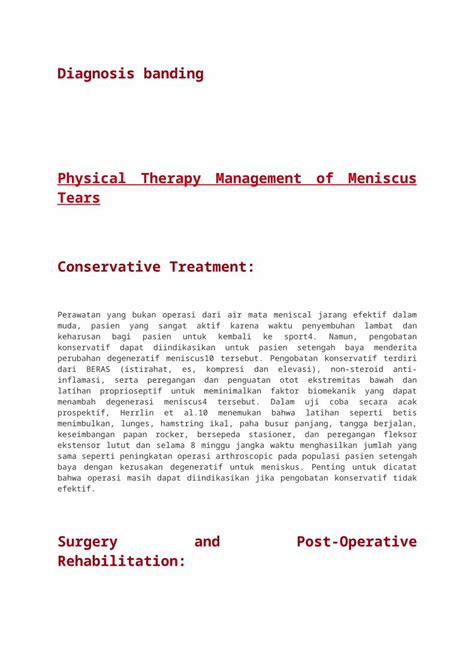 DOCX Physical Therapy Management Of Meniscus Tears DOKUMEN TIPS