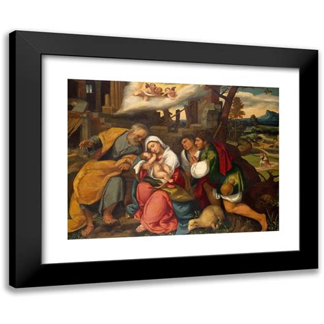 Bonifacio Veronese X Black Modern Framed Museum Art Print Titled