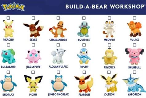 New Pokemon Build A Bear 2024 - Allsun Mariel