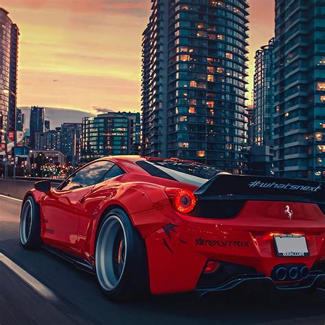 2048x2048 Ferrari 458 City 4k Ipad Air Hd 4k Wallpapers Images