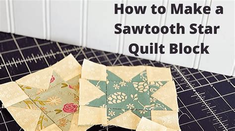 How To Make A Sawtooth Star Quilt Block YouTube