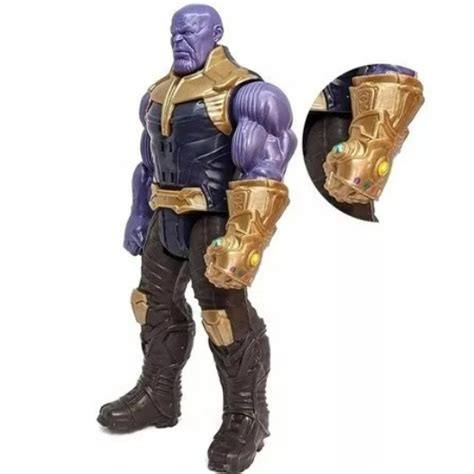 Boneco Thanos 30 Cm Articulado C Som Vingador Articulado Shopee Brasil