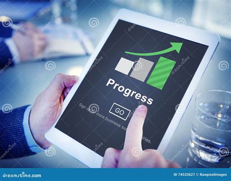 Progress Development Improvement Advancement Concept Stock Image