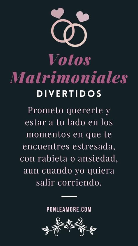 Votos Matrimoniales Originales Frases