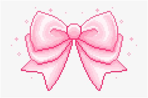 Cute Pink Bow Aesthetic Soft Kawaii Pixel Art Pixelart Aesthetic