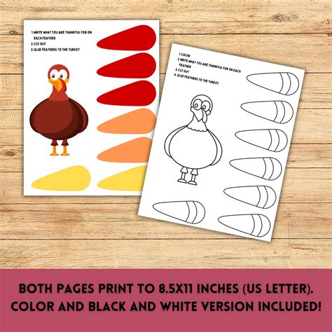 Build a Turkey Kids Craft | Printable Thanksgiving Craft | Printable