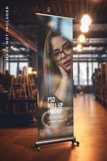 Premium PSD Rollup Banner Mockup