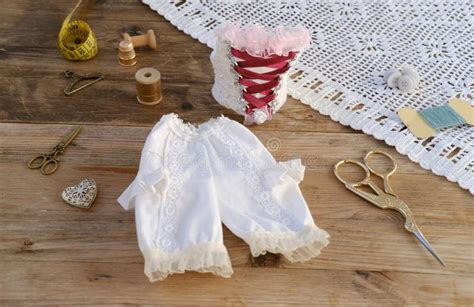 Victorian Doll Undergarments Handmade Historical Doll Lingerie Set Vintage Doll Lingerie Set