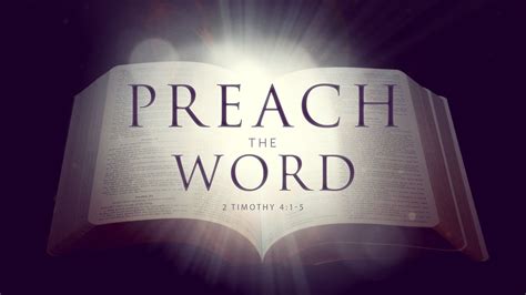 Preach The Word 2 Timothy 41 5 Youtube