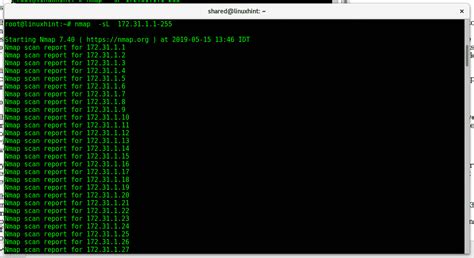 nmap ping sweep