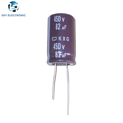 Aluminum Electrolytic Capacitor Nippon Chemi Con Series KXG 450V 82uF