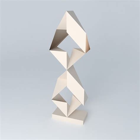 Abstract Geometric Sculpture Free 3d Model Max Obj 3ds Fbx Stl Skp