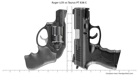 Ruger Lcr Vs Taurus Pt C Size Comparison Handgun Hero