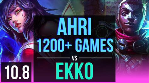 Ahri Vs Ekko Mid M Mastery Points Games Kda