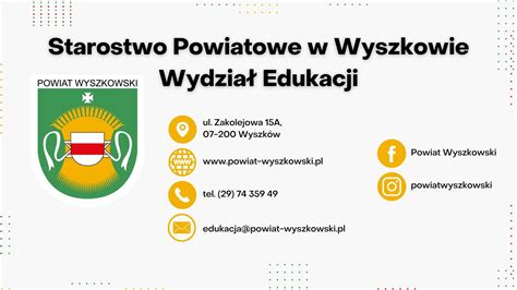 Oferta Edukacyjna Szk Prowadzonych Przez Powiat Wyszkowski Rok