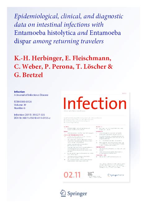 Pdf Epidemiological Clinical And Diagnostic Data On Intestinal Infections With Entamoeba