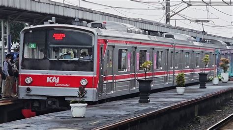 4K Kompilasi KRL Commuter Line Di Stasiun Cilebut JR 205 Rheostatik